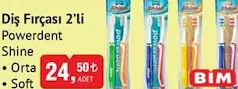 POWERDENT SHİNE DİŞ FIRÇASI 2'Lİ